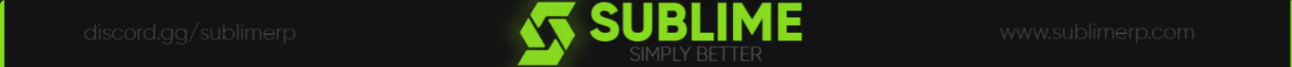 Sublime Roleplay | British Serious RP | TMC Framework | Female & Streamer Friendly FiveM server banner