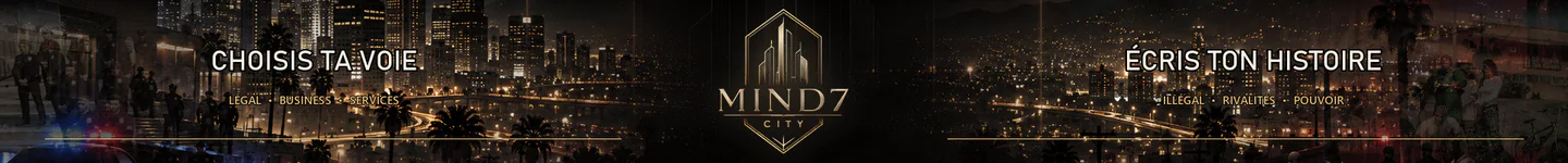 MIND7 CITY | Roleplay français FiveM server banner