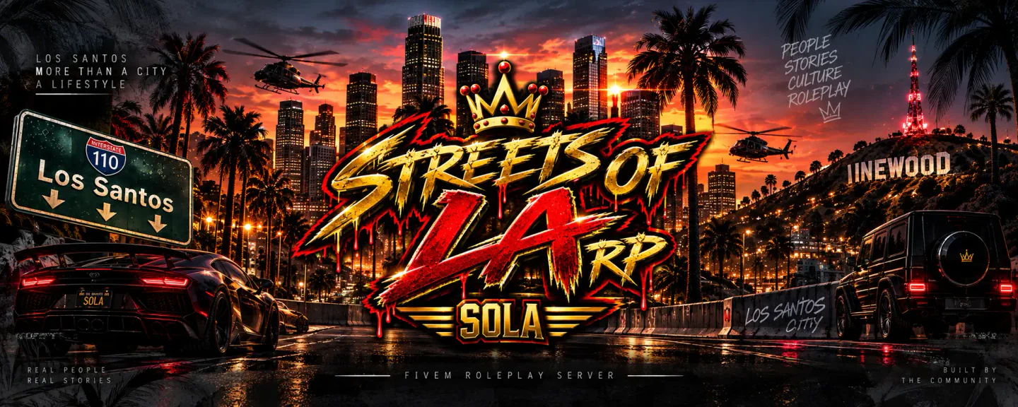 Streets Of LA OPENING SOON! FiveM server banner